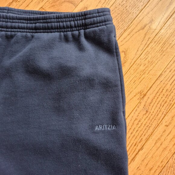 Aritzia Sweatpant Boyfriend Fit Sweatfleece Cozy Fleece Crop *Hemmed* XL - Picture 2 of 11